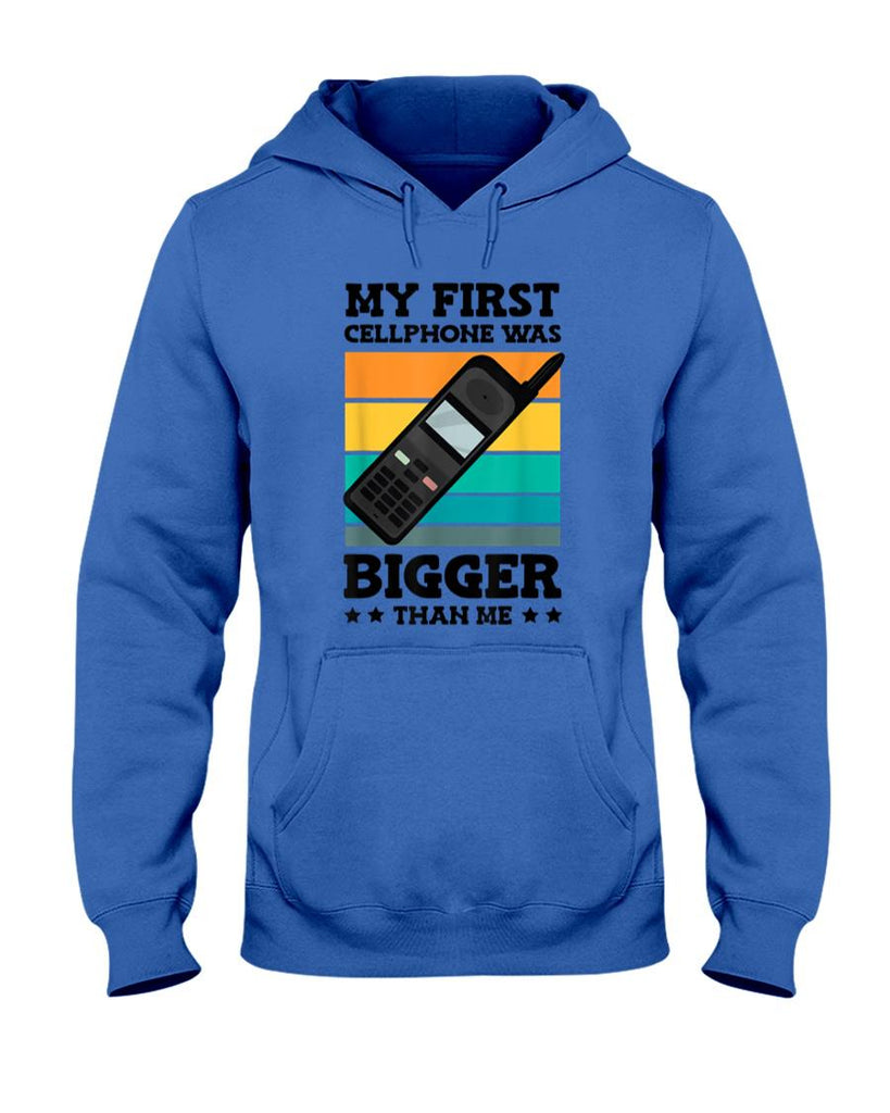 Retro Nostalgia - My First Cellphone Was Bigger Retro Phone 90s Nostalgia T-Shirt