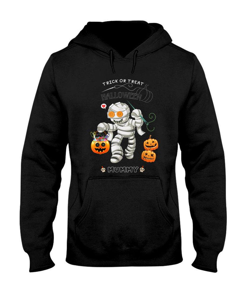 Trick Or Treat Mummy Sewing and Knitting Halloween T-Shirt