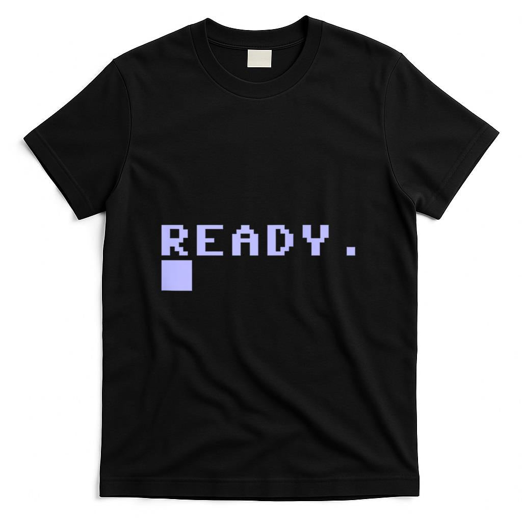 Retro Nostalgia - Ready C64 Home Computer 80's Retro Gamer Coder Memento Gift T-Shirt