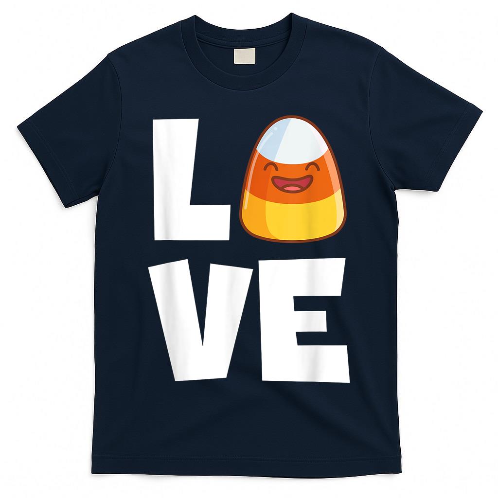 Love Candy Corn Cute Halloween Party Trick Or Treat  Style 1 T-Shirt