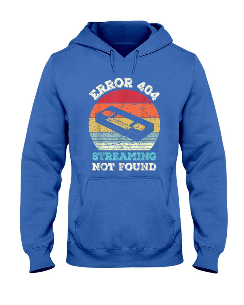 Retro Nostalgia - Error 404 Streaming Not Found - Nostalgia VHS Retro Tape T-Shirt
