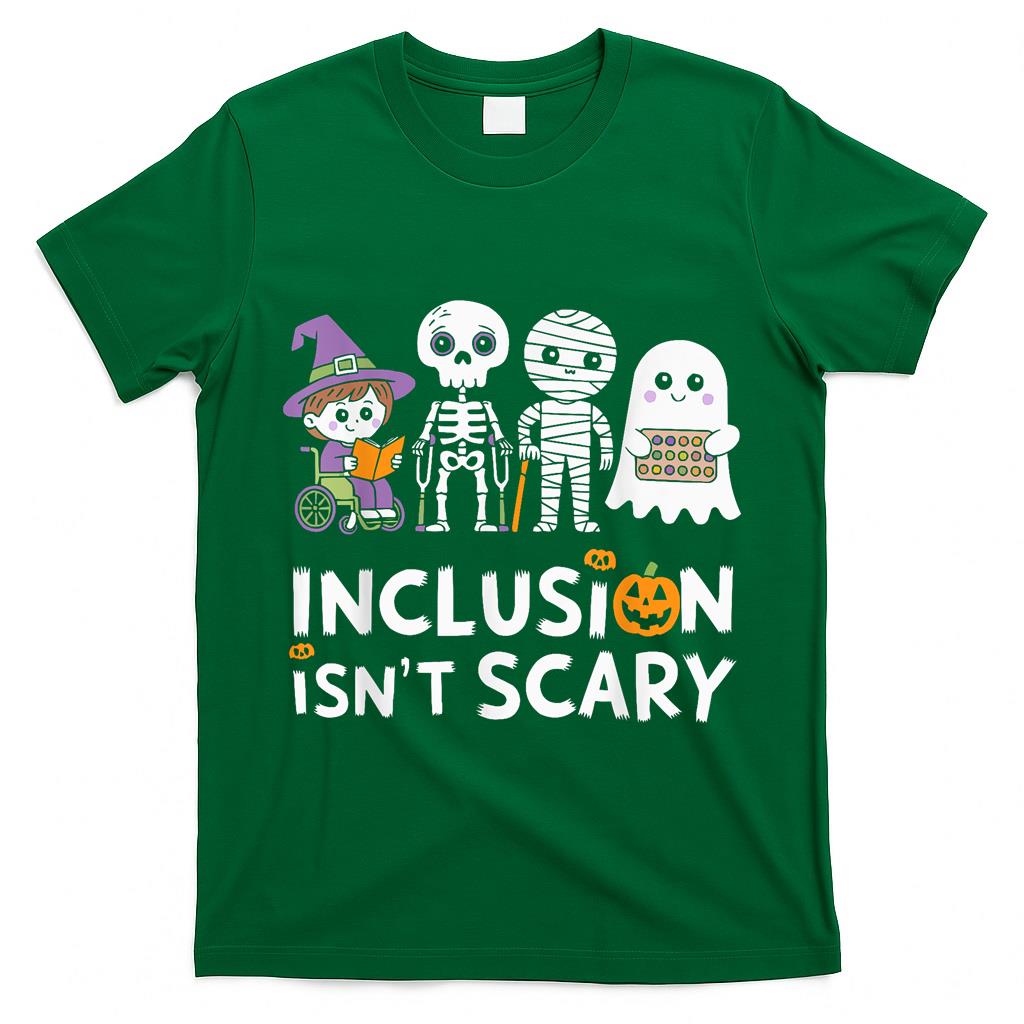Inclusion Halloween Autism Spooky Inclusivity Trick Or Treat T-Shirt