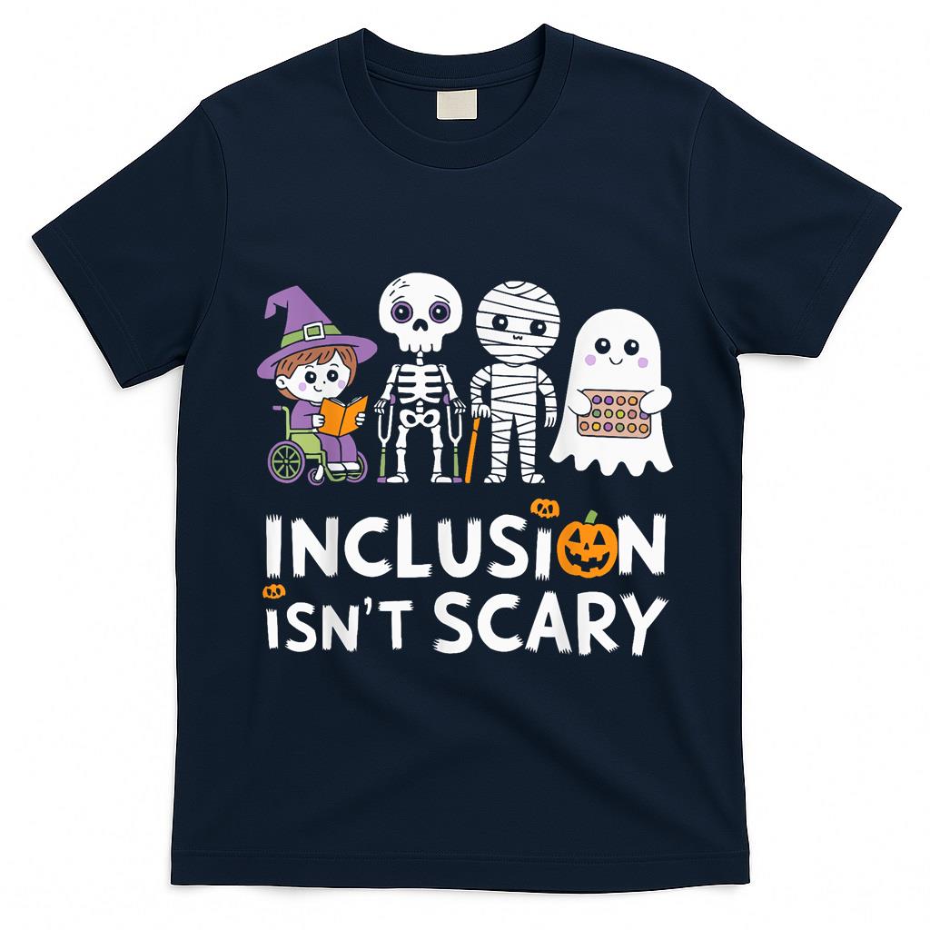 Inclusion Halloween Autism Spooky Inclusivity Trick Or Treat T-Shirt