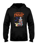 Amazon Essentials Mens The Mandalorian Grogu Halloween Trick or Treat  Black Graphic T-Shirt