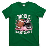 Tackle Breast Cancer Football Breast Cancer Awareness Month T-Shirt_1