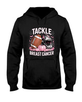 Tackle Breast Cancer Football Breast Cancer Awareness Month T-Shirt_1