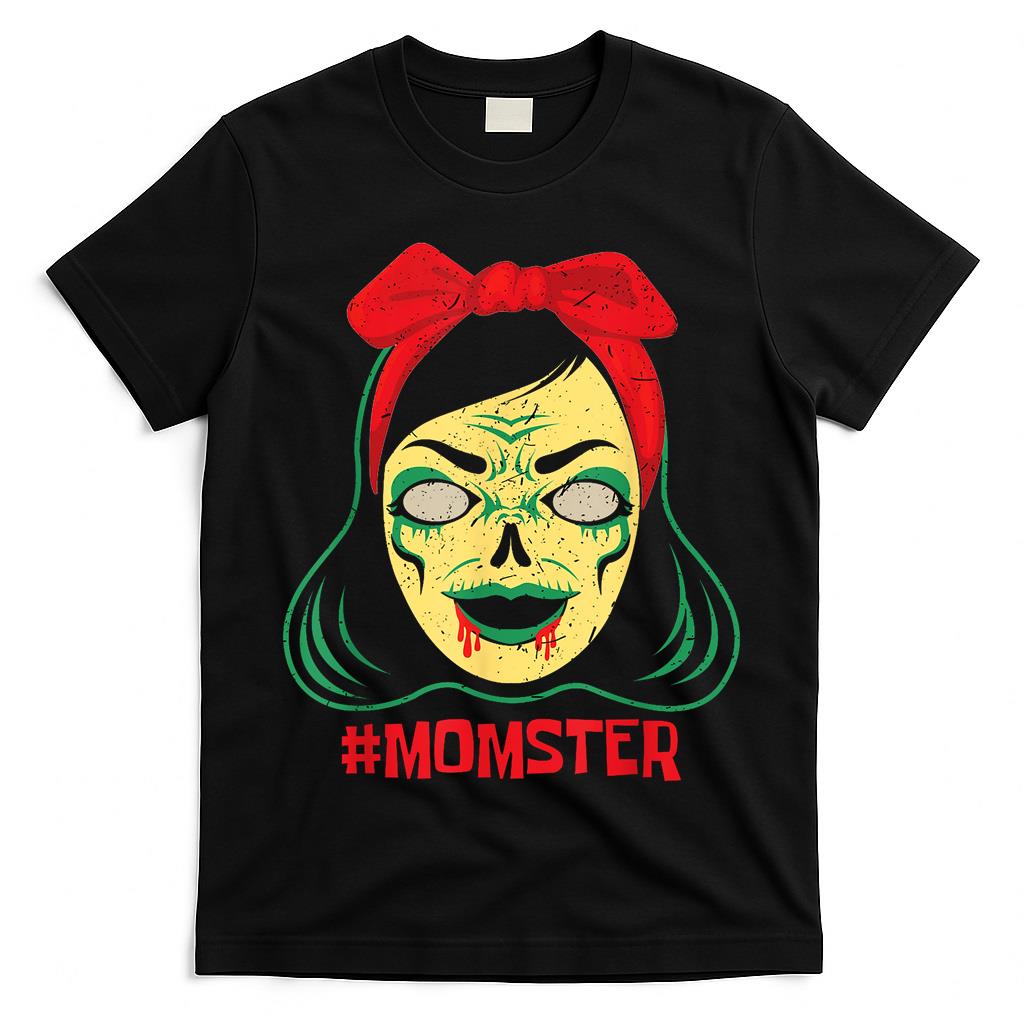 Momster Zombie Mothers Day Halloween Spooky Trick Or Treat T-Shirt
