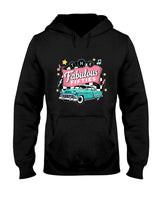 Retro Nostalgia - The Fifties 1950s Car Music Checkerboard Rockabilly Sock Hop T-Shirt