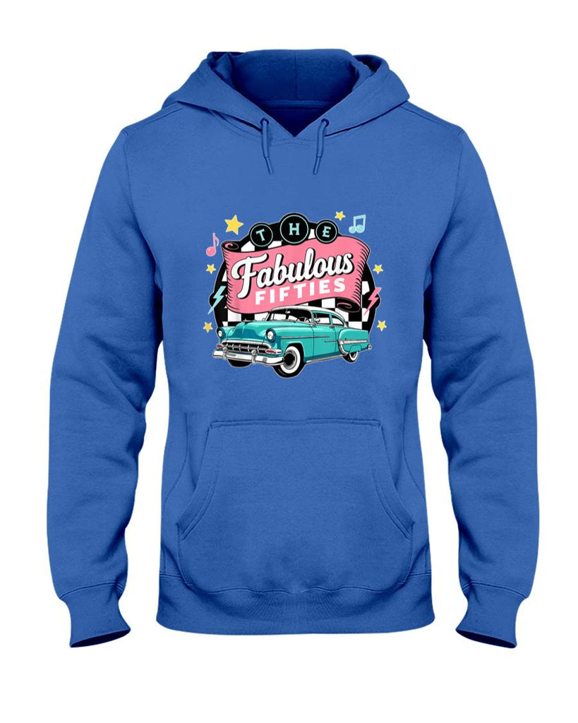 Retro Nostalgia - The Fifties 1950s Car Music Checkerboard Rockabilly Sock Hop T-Shirt