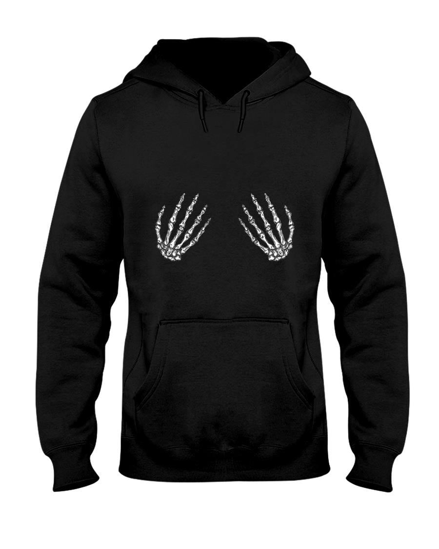 Halloween Bones Skeleton Hands Spooky Trick Or Treat T-Shirt