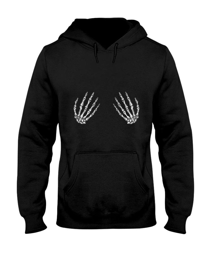 Halloween Bones Skeleton Hands Spooky Trick Or Treat T-Shirt