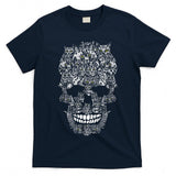 Happy Halloween Skeleton Cat Bones Kitty Trick Or Treat T-Shirt