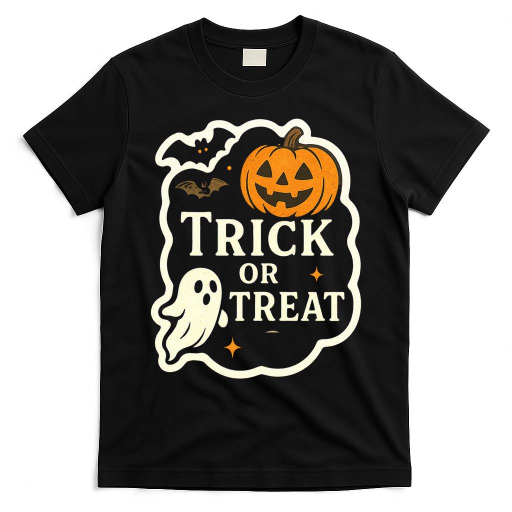 Trick or Treat Ghost and Pumpkin Essential T-Shirt