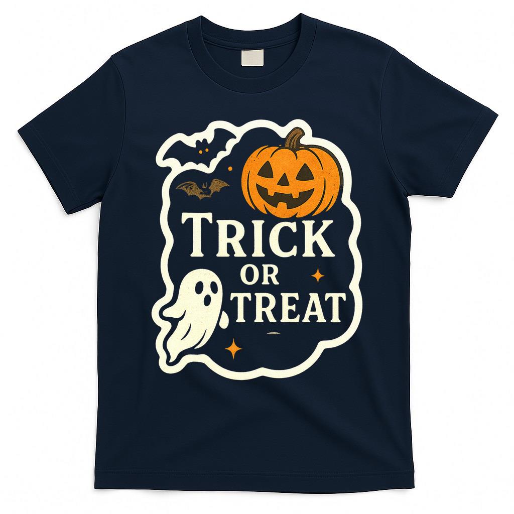 Trick or Treat Ghost and Pumpkin Essential T-Shirt