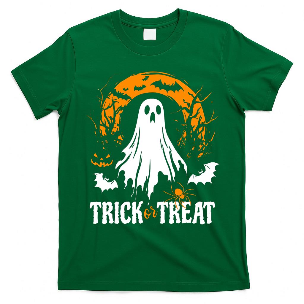 Trick or Treat Ghost Costume - Spooky V-Neck  Style 1 T-Shirt