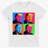 Pop Art Donald Trump Retro T-Shirt - White