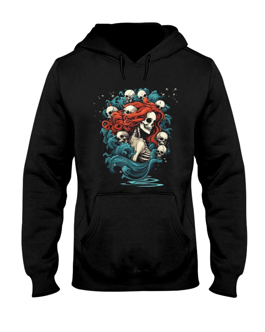 Zombie Mermaid Halloween Costume Spooky Trick Or Treat T-Shirt