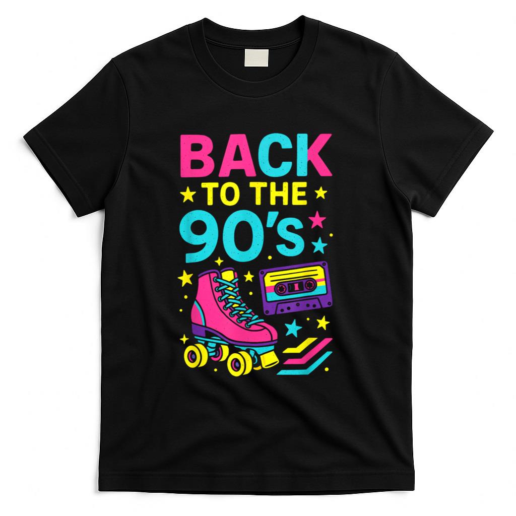 Retro Nostalgia - Back To The 90's - Rollerskate Nostalgia Retro T-Shirt