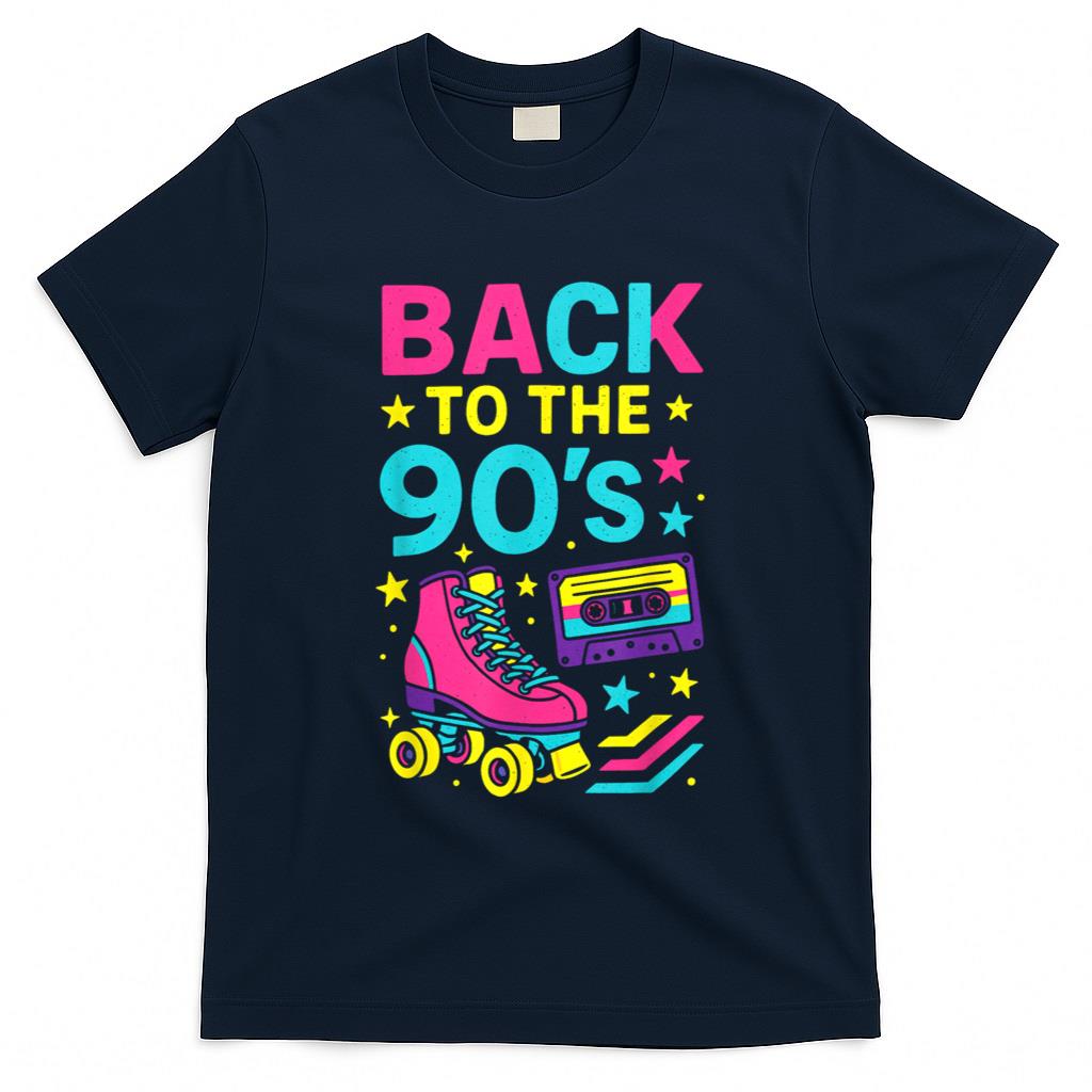 Retro Nostalgia - Back To The 90's - Rollerskate Nostalgia Retro T-Shirt