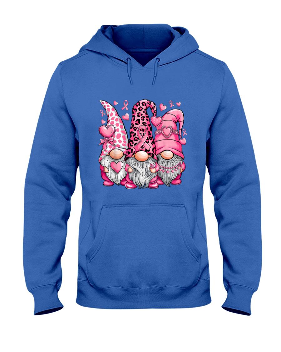 In October We Wear Pink Ribbon Gnomes Women Breast Cancer T-Shirt