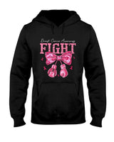 Fight Breast Cancer Awareness Shirts Women Bow Pink Ribbon T-Shirt