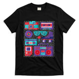 Retro Nostalgia - Camera Cassette Tape Roller Skate - 90s 80s Retro Nostalgia T-Shirt