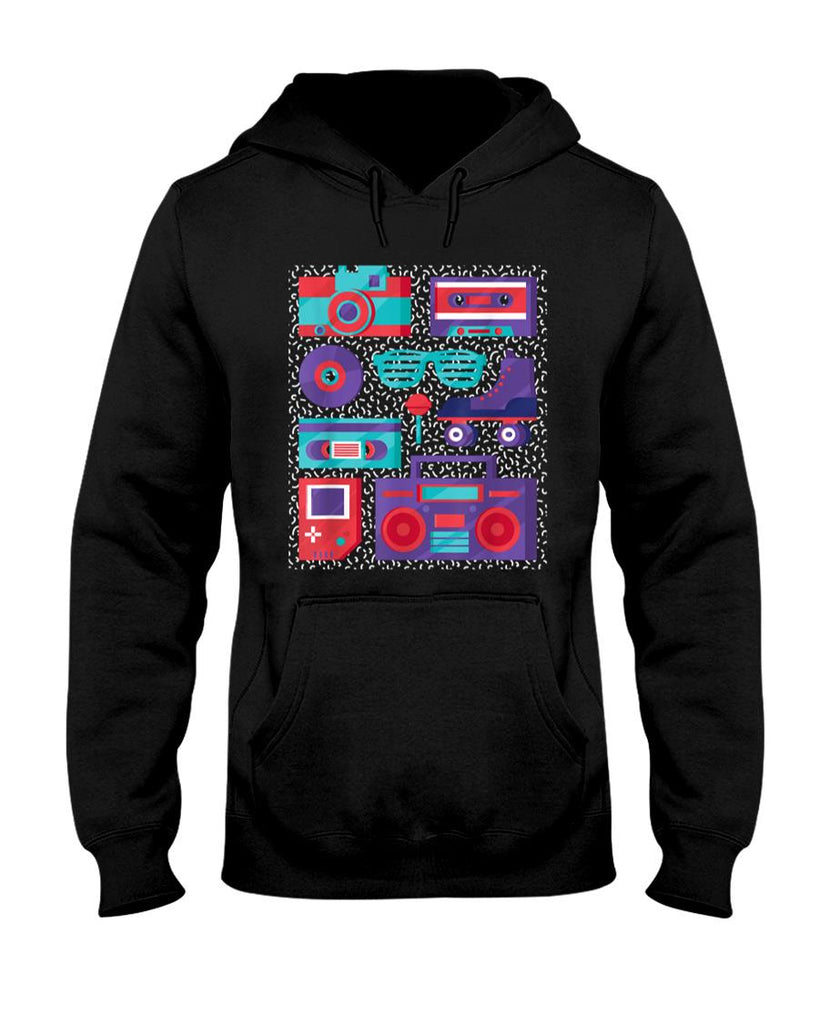 Retro Nostalgia - Camera Cassette Tape Roller Skate - 90s 80s Retro Nostalgia T-Shirt
