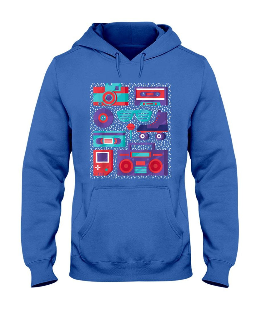 Retro Nostalgia - Camera Cassette Tape Roller Skate - 90s 80s Retro Nostalgia T-Shirt
