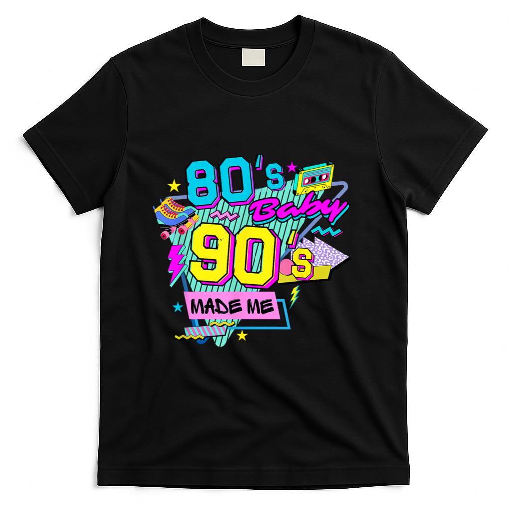 Retro Nostalgia - Retro Vintage 1980s 80's Baby 1990s 90's Made Me Nostalgia T-Shirt