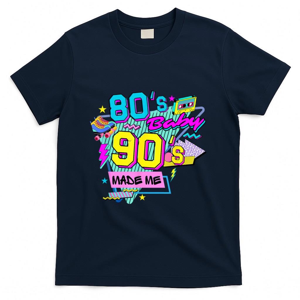 Retro Nostalgia - Retro Vintage 1980s 80's Baby 1990s 90's Made Me Nostalgia T-Shirt