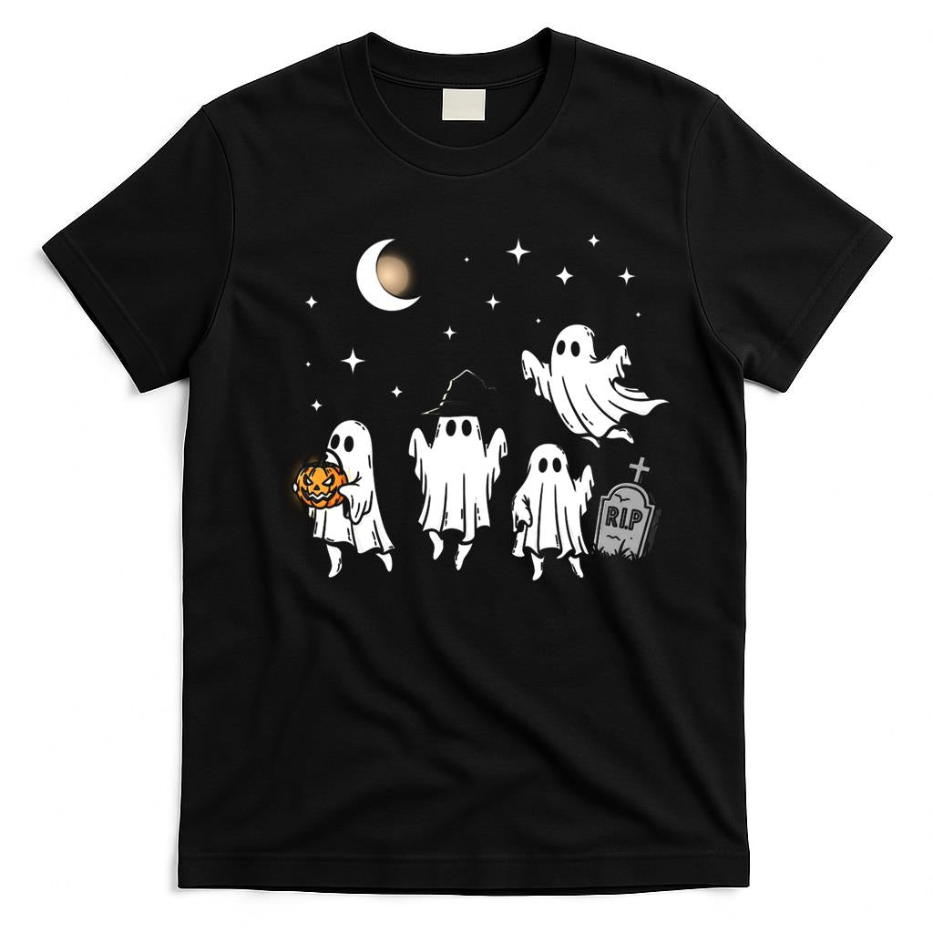 Halloween Black Cats Ghosts Classic T-Shirt