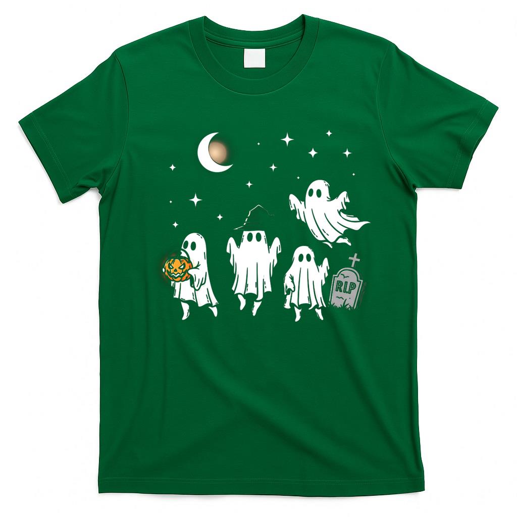 Halloween Black Cats Ghosts Classic T-Shirt