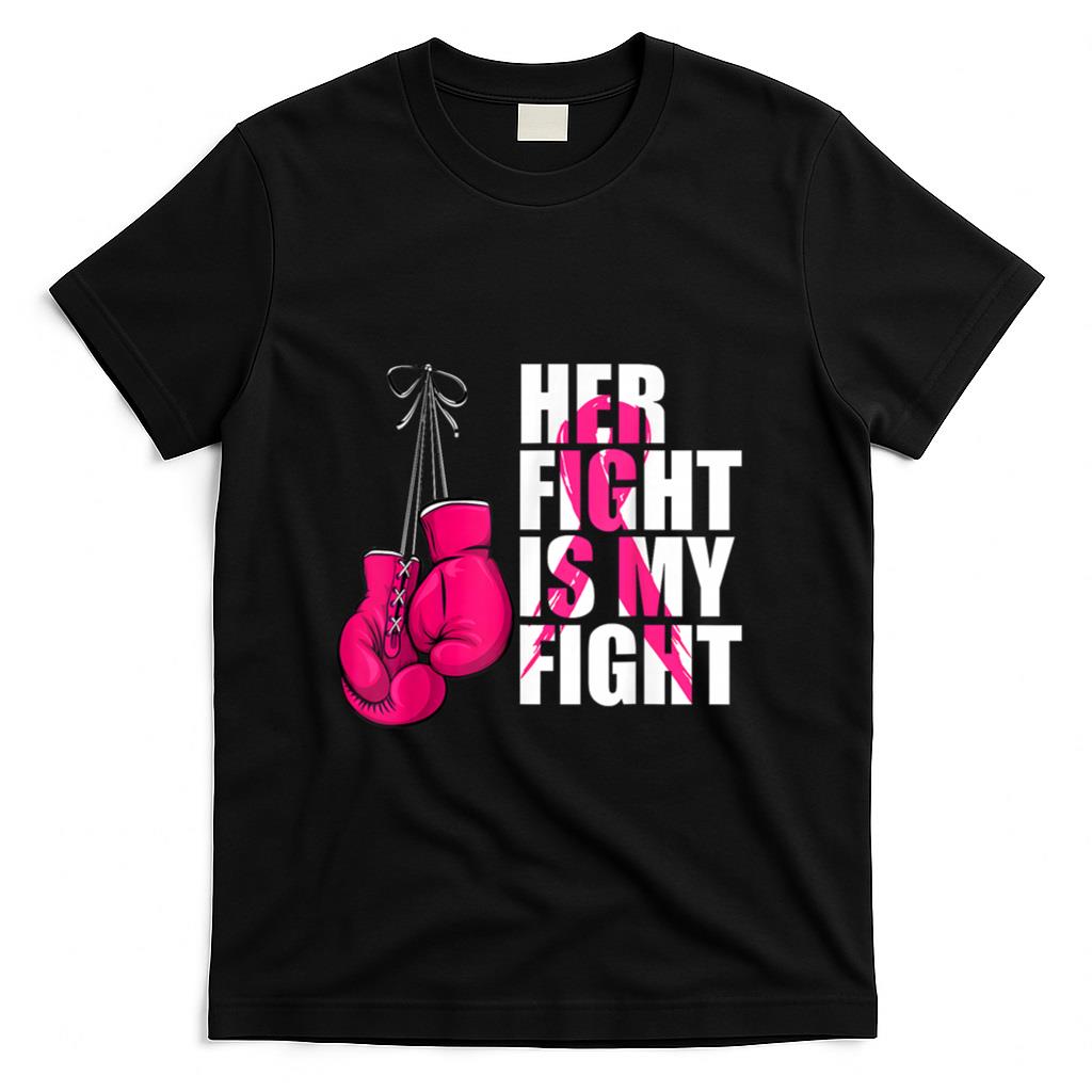 Breast Cancer Awareness Husband Support Squad T-Shirt