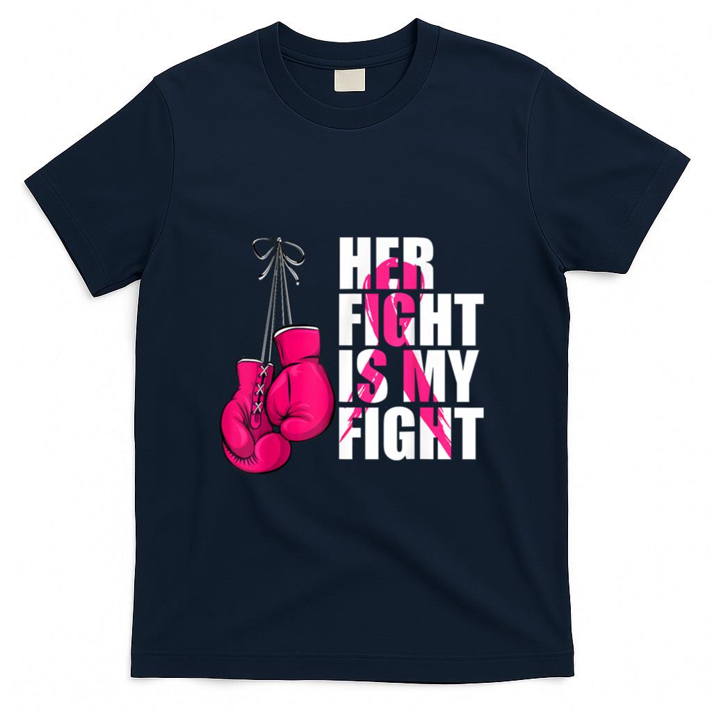 Breast Cancer Awareness Husband Support Squad T-Shirt