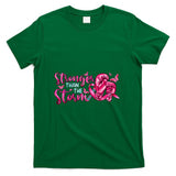 Stronger Than The Storm Boxing Gloves Breast Cancer Ribbon T-Shirt