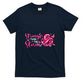 Stronger Than The Storm Boxing Gloves Breast Cancer Ribbon T-Shirt