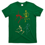 Dancing Dance Skeleton Halloween Day Spooky Trick Or Treat T-Shirt