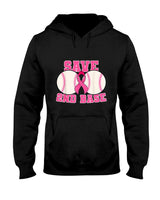 Save Second 2nd Base Breast Cancer Survivor Funny Baseball T-Shirt