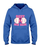 Save Second 2nd Base Breast Cancer Survivor Funny Baseball T-Shirt