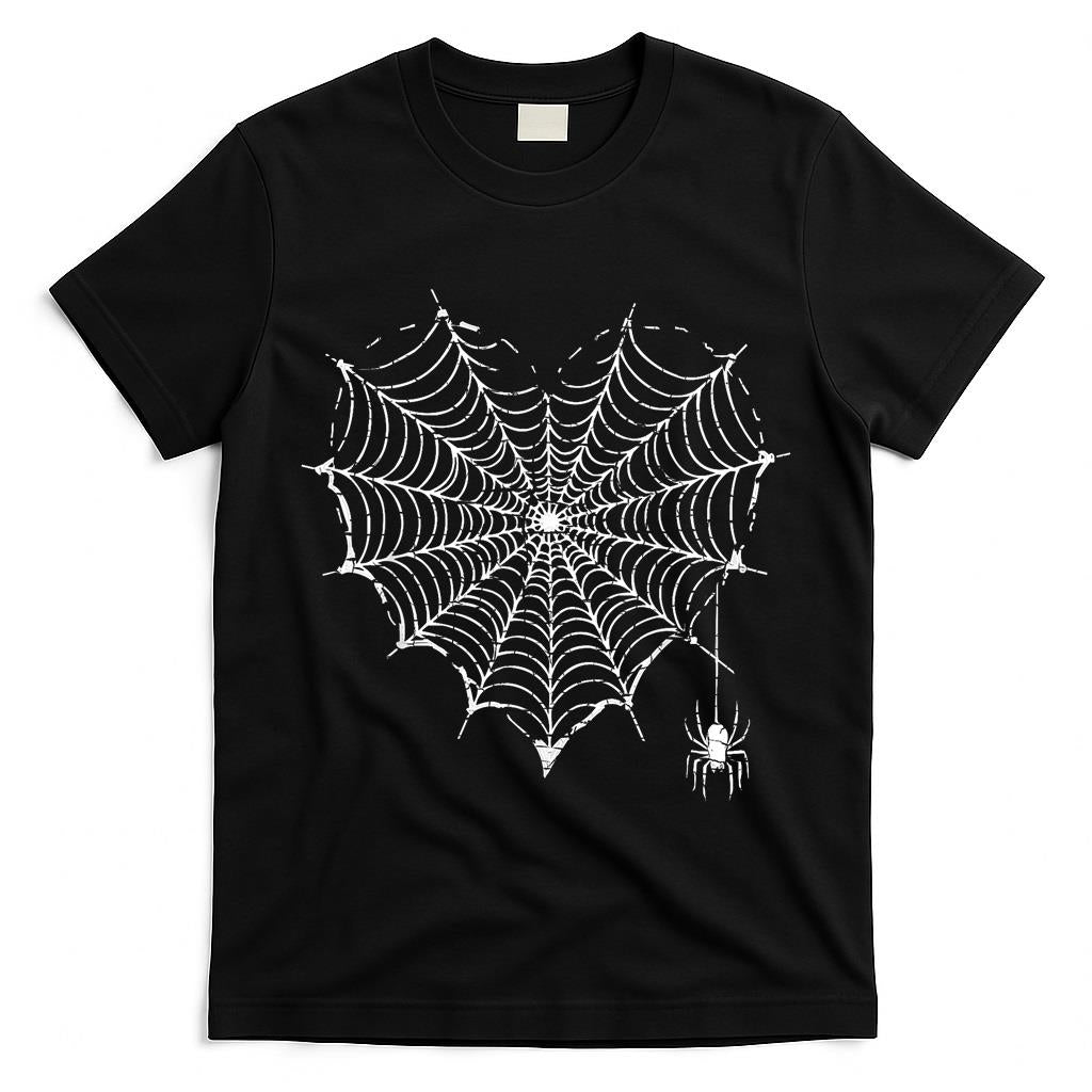 Halloween Party Spooky Spider Web Heart Tee Trick or Treat T-Shirt
