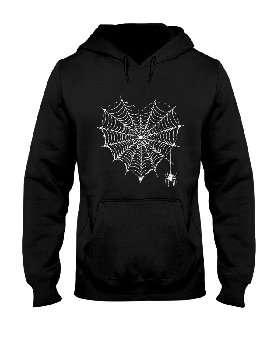 Halloween Party Spooky Spider Web Heart Tee Trick or Treat T-Shirt