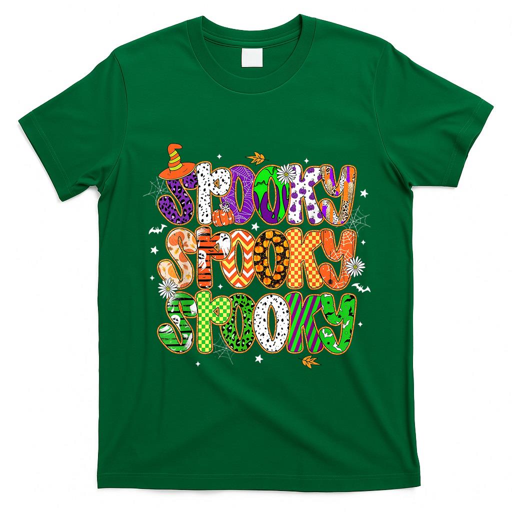 Spooky Season Happy Halloween Pumpkin Witch Trick Or Treat T-Shirt