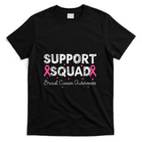 Support Squad Breast Cancer Awareness Month 2025 Pink Ribbon T-Shirt