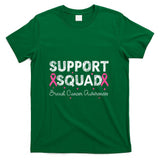 Support Squad Breast Cancer Awareness Month 2025 Pink Ribbon T-Shirt