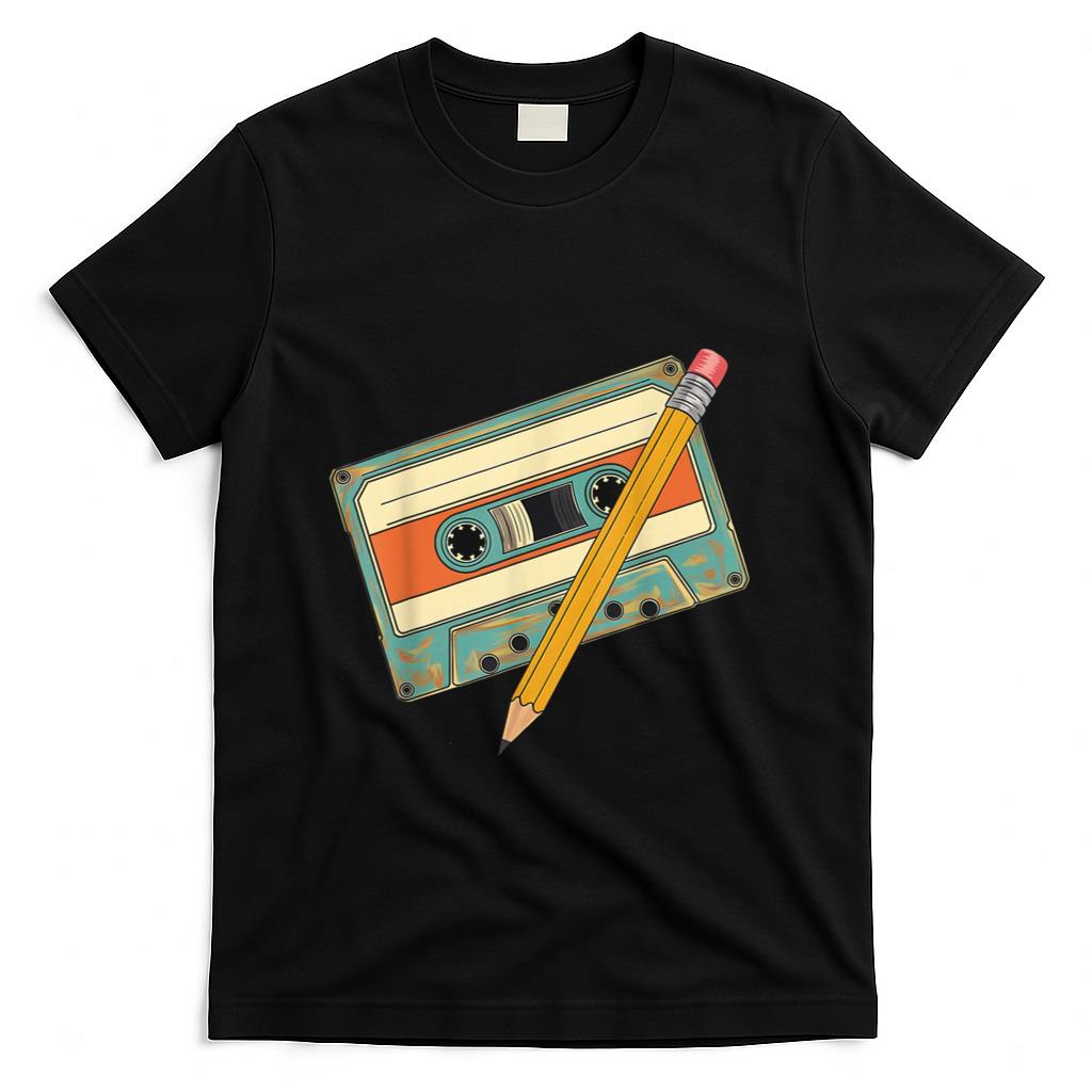 Retro Nostalgia - Retro-Kassetten-mit Bleistift 80er und 90er Nostalgie, Vinta T-Shirt