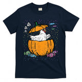Chicken Pumpkin Halloween Costume Farm Animal Trick Or Treat T-Shirt