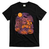 Spooky Trick-or-Treat Halloween Sticker – Pumpkins & Bats Classic T-Shirt