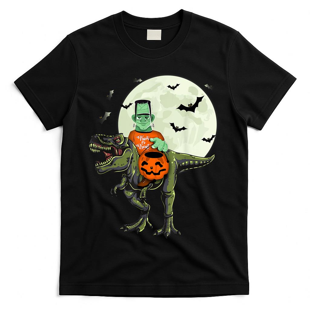 Trex and Frankie Trick or Treat Joy Ride Halloween T-Shirt