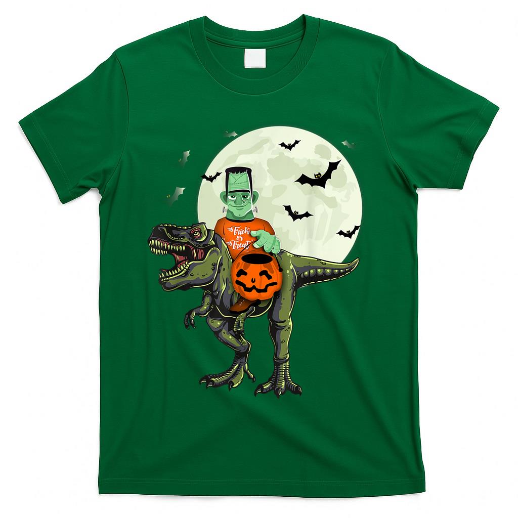 Trex and Frankie Trick or Treat Joy Ride Halloween T-Shirt