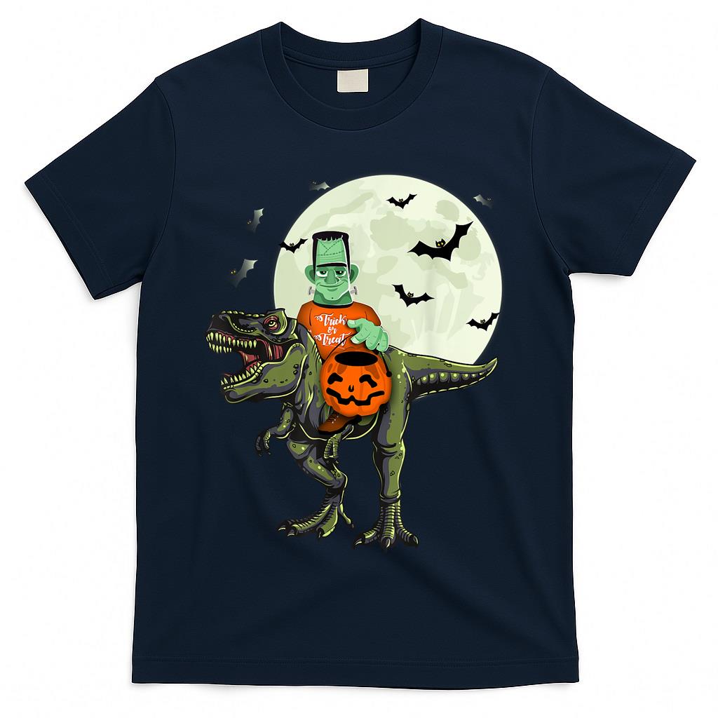 Trex and Frankie Trick or Treat Joy Ride Halloween T-Shirt